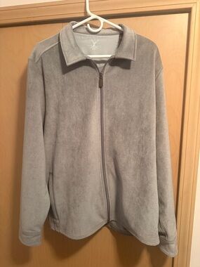 Nicoby Lightweight Full-Zip Jacket in Light Gray